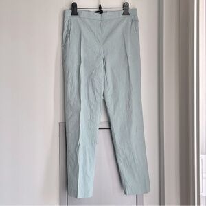 THEORY Treeca Pull-on Linen Pants in Mint Green